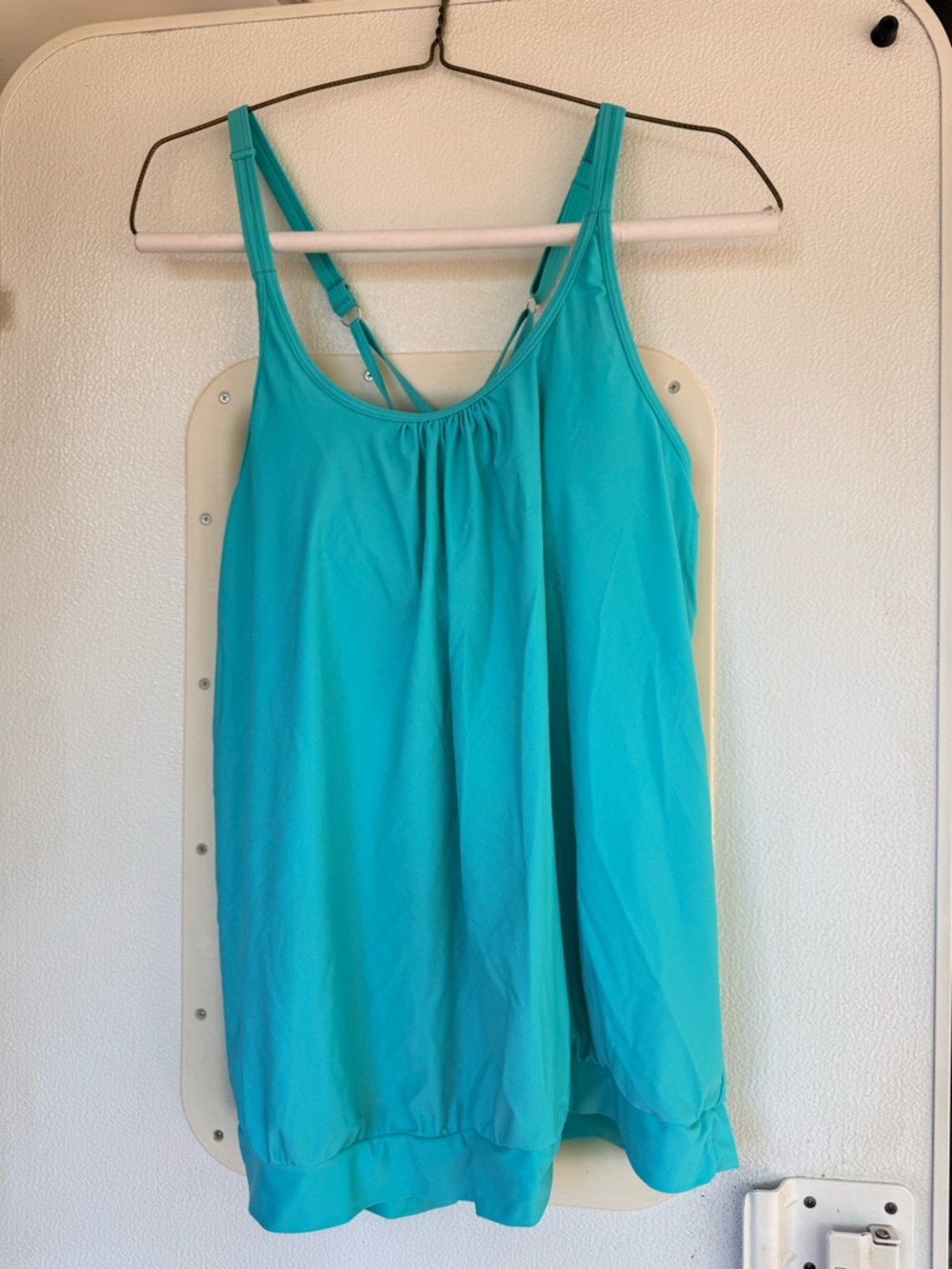 Women’s Teal Tank Top with Adjustable Straps